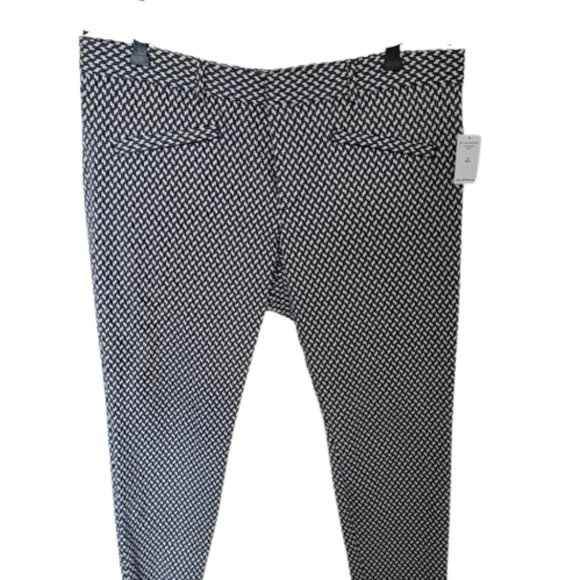 GAP Blue White Printed Cropped Ankle Skinny Pants Size 18 (Fit 16) - Picture 2 of 4